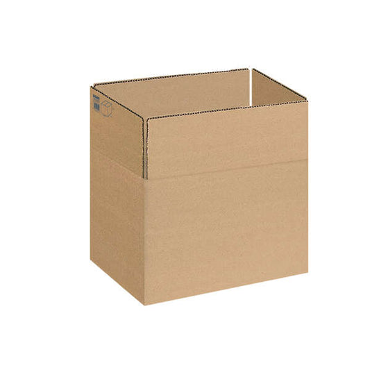 Dohe Cajas de Embalaje de 4 Solapas - Medidas 355x265x270mm - Carton de Canal 3mm - Resistente y Duradero - Ideal para Envios y Almacenamiento - Cantidad: 10