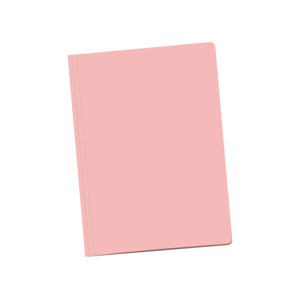 Dohe Pack de 50 Subcarpetas de Cartulina de 180gr - Con Ranura para Fastener - Resistente y Duradera - Ideal para Organizar Documentos - Color Rosa Claro