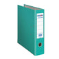 Dohe Archivador de Palanca Tamaño A4 - Lomo Ancho 70mm - Ollao, Rado y Tarjetero en el Lomo - Carton Forrado con Polipropileno - Cantoneras Metalicas - Color Verde Claro