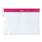 Dohe Bolsa Cremallera PVC - 32x24mm - Ideal para Documentos A4 - Resistente y Duradera - Cantidad: 12