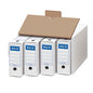 Dohe Archivo Definitivo Tamaño Folio - Capacidad para 4 Unidades - Fabricado en Carton Blanco de Primera Calidad - Cantidad: 10