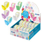 Dohe Expositor con 12 Dispensadores de Cinta Adhesiva - Cinta Adhesiva de 18mmx20M - Practico y Versatil - Colores Surtidos - Cantidad: 12