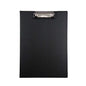 Dohe Carpeta A4 con Pinza de Presion - Tapa de Carton Forrado PVC Opaco - Bolsillo Interior - Color Negro