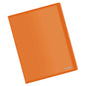 Dohe Carpeta con 20 Fundas Transparentes Soldadas A4 80mic - Tapa Flexible de Polipropileno - Color Naranja