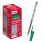 Dohe Boligrafos de Tinta a Base de Aceite - Punta de Bola Metalica de 1mm - Trazo de 0.4mm - Cuerpo Transparente con Capucha Ventilada