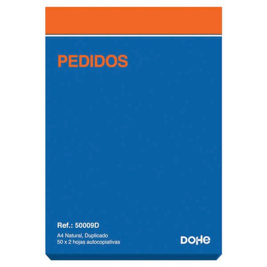 Dohe Talonario Pedidos - 100 Hojas - Papel Autocopiativo - Tamaño A4
