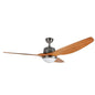 Orbegozo CP 96160 Ventilador de Techo Potente y Eficiente - 85W de Potencia - 3 Palas ABS Look Madera - Luz LED 18W - Mando a Distancia - Ideal para Ambientes Grandes