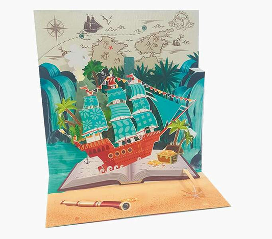 Pictura Tarjeta Felicitacion 3D Pop-Up - Laminas - Purpurina - Relieve - Cortes Laser - 16x16cm - Incluye un Sobre Blanco y Envoltorio en Papel de Celofan - Papel con Certificacion FSC