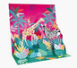 Pictura Tarjeta 3D Pop-Up - 16x16cm - Tematica Jungla - Embolsada Individualmente - Incluye Sobre Blanco - Papel con Certificacion FSC