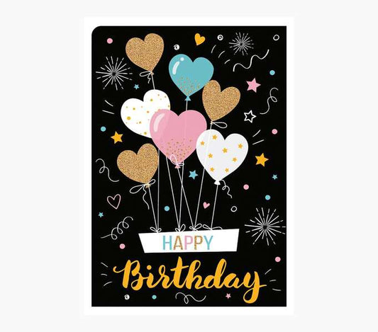 Pictura Tarjeta Zig-Zag - 15x22cm - Tematica Corazones - Triptica sin Envoltorio - Incluye Sobre Blanco - Papel con Certificacion FSC