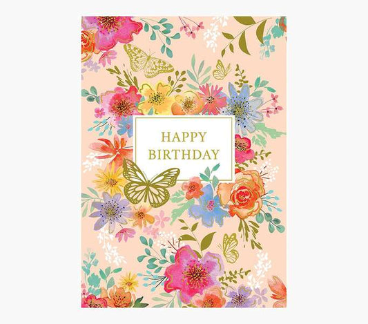 Pictura Tarjeta Zig-Zag - 15x22cm - Tematica de Flores - Tarjeta Triptica sin Envoltorio - Incluye Sobre Blanco - Impresas en Papel con Certificacion FSC