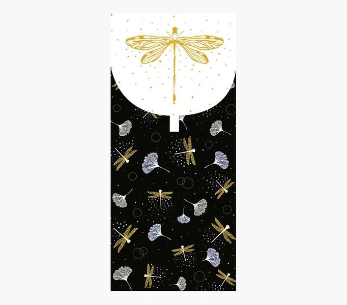 Pictura Tarjeta Money Cards - Tarjeta de Regalo Tipo Sobre - Tematica Libelulas - 9.6x21.3cm - Embolsada Individualmente en Celofan - Incluido Sobre Blanco - Papel con Certificacion FSC