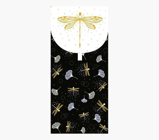 Pictura Tarjeta Money Cards - Tarjeta de Regalo Tipo Sobre - Tematica Libelulas - 9.6x21.3cm - Embolsada Individualmente en Celofan - Incluido Sobre Blanco - Papel con Certificacion FSC