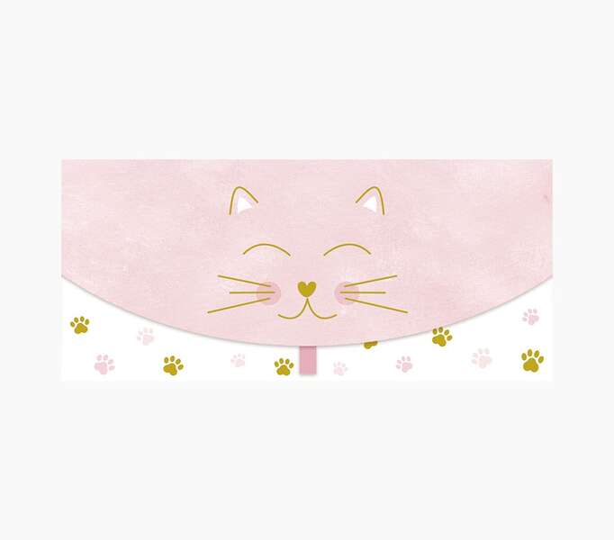 Pictura Tarjeta Money Cards - Tarjeta de Regalo Tipo Sobre Horizontal - Tematica Gatos - 21.3x9.6cm - Embolsada Individualmente en Celofan - Incluido Sobre Blanco - Papel con Certificacion FSC