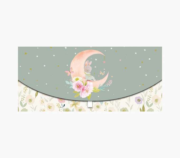 Pictura Tarjeta Money Cards - Formato Horizontal - Tematica Luna - 21.3x9.6cm - Embolsada Individualmente - Incluido Sobre Blanco - Papel con Certificacion FSC