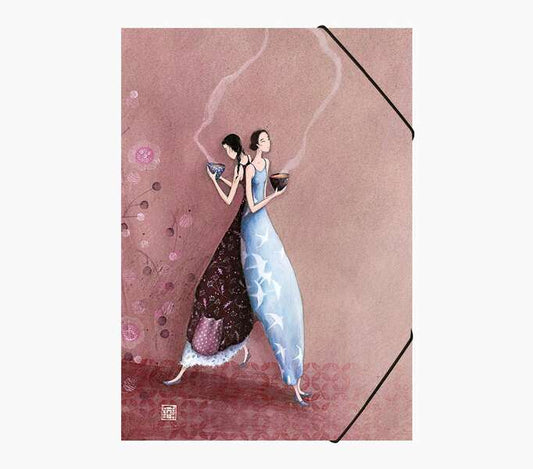 Pictura Gaëlle Boissonnard Carpeta con Cierre de Gomas - para Formato A4 - Cierre con Goma Elastica Redonda - Ideal para Organizar Documentos