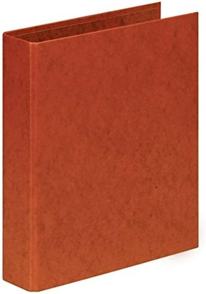 Elba Carpeta de Anillas 2Dx40mm Tamaño Folio - Con Compresor - Lomo 50mm - Carton Cuero - Color Marron