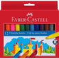 Faber-Castell Jumbo Pack de 12 Rotuladores Punta Gruesa - Tinta con Base de Agua Lavable - Colores Surtidos