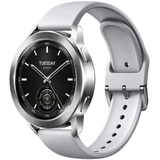 Xiaomi Watch S3 Reloj Smartwatch - Pantalla AMOLED 1.43" - Bisel de Acero Inoxidable - NFC, Bluetooth 5.2 - Autonomia hasta 15 Dias - Resistencia 5 ATM - Color Plata