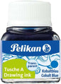 Pelikan Tinta China 523 10ml N.8 - 10ml - Ideal para Dibujo y Caligrafia - Resistente al Agua - Color Azul Cobalto