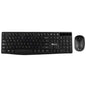 NGS Teclado y Raton Inalambricos de 2.4ghz - QWERTY Italiano - 12 Teclas Multimedia - 1200 dpi - Color Negro