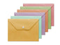 Bismark Sobre Portadocumentos Formato 4º - Cierre de Broche - Fabricado en Polipropileno - Colores Pastel Surtidos - Cantidad: 10