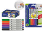 Bismark Pack de 6 Rotuladores para Pizarra Blanca - Punta Fina - Tinta de Secado Rapido - Borrado Facil - Colores Surtidos
