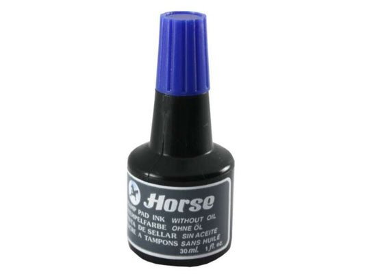 Horse Bote de Tinta para Tampon 30ml - Sin Aceite - Color Azul
