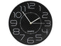 Bismark Reloj Oficina Numeros Blancos sin Cristal - Manecillas de Aluminio - Color Negro