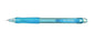 Uni-ball Shalaku M5-100 Portaminas - Ancho de Trazo 0.5mm - 2 Minas HB - Empuñadura de Caucho Antifatiga - Goma de Borrar Integrada - Color Azul Claro - Cantidad: 10