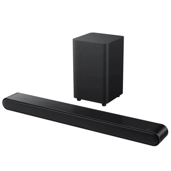 TCL S643WE Barra de Sonido con Subwoofer Inalambrico 240W - Salida de Audio 3.1 Canales - Bluetooth 5.3, HDMI ARC Dolby Audio, DTS Virtual:X - Color Negro