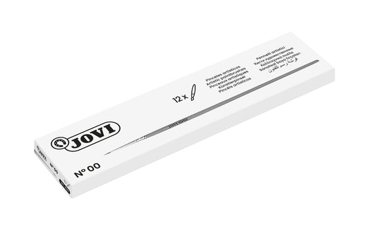 Jovi Pinceles Artisticos Pelo Poney Nº 00 - Pelo Natural - Mango de Madera - Calibre 00 al 12 - Punt