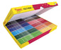 Jovi Felt Pens Caja de 144 Rotuladores - Punta Resistente - Capuchon Ventilado - Grip Triangular Ergonomico - Tinta de Gran Fijacion - Ideal para Colegios - Colores Surtidos