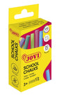 Jovi School Chalks Caja de 10 Tizas - Compactas - sin Polvo - Materias Primas Naturales - Trazos Nit