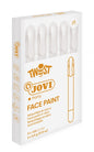 Jovi Twist Stick de Pintura de Cara - Hipoalergenico - Base Agua - Facil Aplicacion - Gran Cobertura - Secado Rapido - Facil de Retirar - Libre de Parabenos y Alergenos - Color Blanco - Cantidad: 5