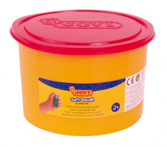 Jovi Soft Dough Blandiver Bote de Pasta de Modelaje 460gr - Blanda y Flexible - Facil de Amasar y Moldear - Ideal para Iniciacion al Modelaje - Color Rojo