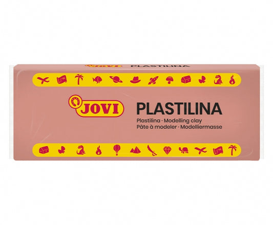 Jovi Caja de 15 Pastillas de Plastilina 150gr - Pasta Vegetal para Modelar - No Endurece - sin Gluten - Inocua y Segura - Color Rosa