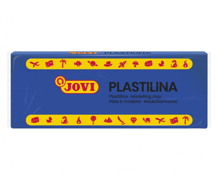 Jovi Caja de 15 Pastillas de Plastilina 150gr - Mezclables - No Se Seca - Facil de Moldear - Color Azul