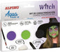 Alpino Aqua Make Up Set de Caracterizacion de Bruja - 3 Polveras + Cera Negra + Pincel + Esponja