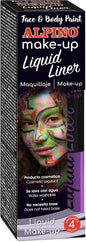 Alpino Make-up Liquid Liner Pack con 4 Botes de Maquillaje Liquido con Aplicador - Se Lava con Agua - Testado Dermatologicamente - Color Violeta