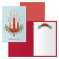Dohe Candel Pack de 6 Tarjetas de Felicitacion Navideña con Sobre - Tamaño Cerrada 11.5x17cm, Abierta 23x17cm - Papel Offset - Impresas a todo Color