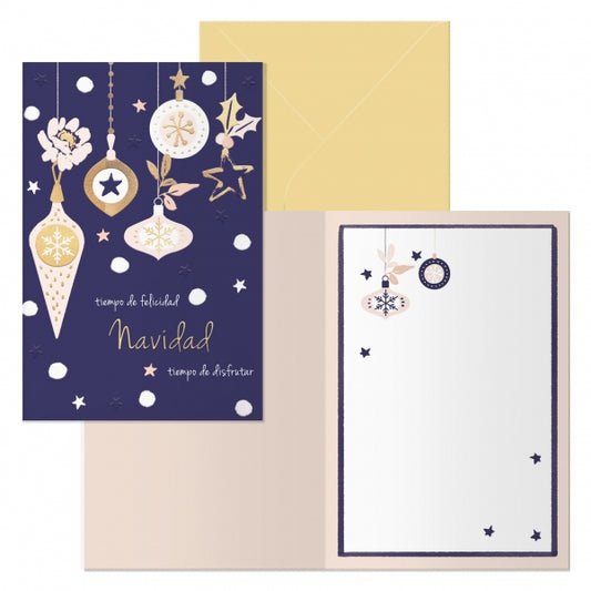 Dohe Jingle Pack de 6 Tarjetas de Felicitacion Navideña con Sobre - Tamaño Cerrada 11.5x17cm, Abierta 23x17cm - Papel Offset - Impresas a todo Color