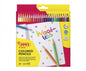 Jovi Woodless Pack de 24 Lapices de Colores - Forma Triangular - Minas Resistentes - Sin Madera - Colores Surtidos