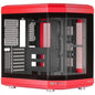 Mars Gaming MC-3T Caja Gaming Premium - Tres Paneles de Cristal Templado - Montaje Vertical de GPU - Conectividad USB-C - Hasta 10 Ventiladores - Color Rojo