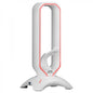 Mars Gaming MHHPRO Accesorio 3 en 1 - Soporte Auriculares - Bungee Raton - 2 Puertos USB 3.0 - Iluminacion RGB Flow 10 Modos - Control Tactil - Color Blanco