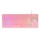 Mars Gaming MK023 Teclado Gaming - Tecnologia H-Mech RED - Iluminacion FRGB - Anti-Ghosting - Compatibilidad Universal - Estructura Robusta - Color Rosa