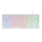 Mars Gaming MK023 Teclado Gaming - Tecnologia H-Mech RED - Iluminacion FRGB - Anti-Ghosting - Compatibilidad Universal - Estructura Robusta - Color Blanco