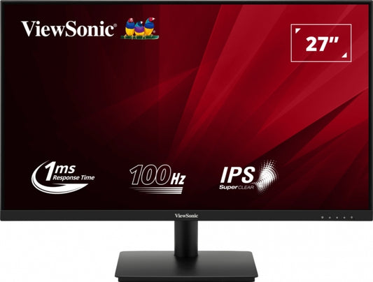 Viewsonic Monitor 27" VA270-H LED IPS FullHD - 100hz - Respuesta 1ms - Angulo de Vision 178º - 16:9 - VGA - HDMI - VESA 75x75 - Color Negro