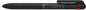 Pentel Calme Boligrafo Retractil de 3 Colores 0.7mm - Cuerpo Color Negro - Colores Tinta Azul, Rojo y Negro - Cantidad: 10