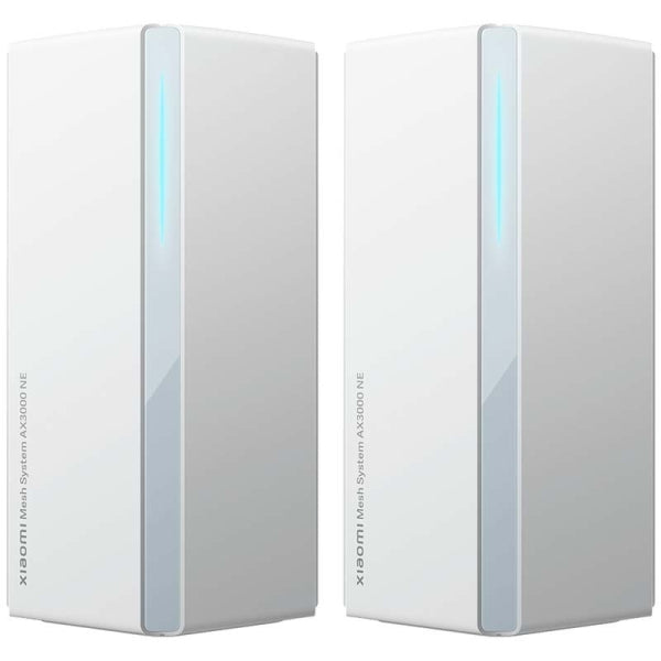 Xiaomi Sistema WiFi Mesh de 2 Unidades WiFi 6 AX3000NE Dual Band - Velocidad hasta 2978Mbps - 4 Puertos RJ-45